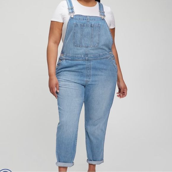 GAP - Large Denim Overalls with Washwell - Picture 1 of 16